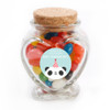 Panda Birthday  Heart Glass Jar