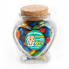 Baby Tiger Birthday Heart Glass Jar