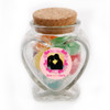 Pink Heart Valentine Heart Glass Jar