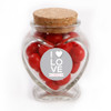 I ♥ Love Valentine Glass Jar