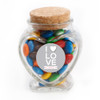 I ♥ Love Valentine Glass Jar