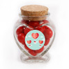 Heart Air Balloon Valentine Glass Jar