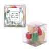 White Flower Wedding Photo Sweet Cubes