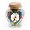 White Custom Photo Birthday Glass Jar