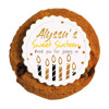 Golden Candles Birthday Printed Cookies