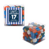 Blue Stripes Birthday Sweet Cubes