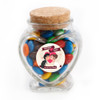 Cartoon Lovers Wedding Glass Jar