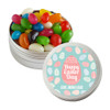 Blue and Pink Easter Eggs Twist Tins