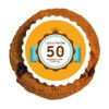 Orange Anniversary Printed Cookies