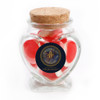 Golden Blue Custom Photo Anniversary Glass Jar