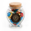 Golden Brown Anniversary Glass Jar