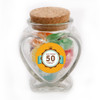 Orange Anniversary Glass Jar