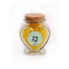 Merry Christmas Heart Glass Jar