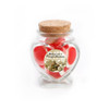 Peaceful Christmas Heart Glass Jar