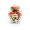 Peaceful Christmas Heart Glass Jar