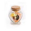 Love & Peace Christmas Heart Glass Jar