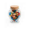 Season's Greetings! Christmas Heart Glass Jar