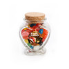 Season's Greetings! Christmas Heart Glass Jar