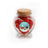 Merry Christmas 6 Christmas Heart Glass Jar