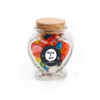 Peace & Joy Christmas Heart Glass Jar