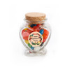 Merry Christmas 3 Christmas  Heart Glass Jar