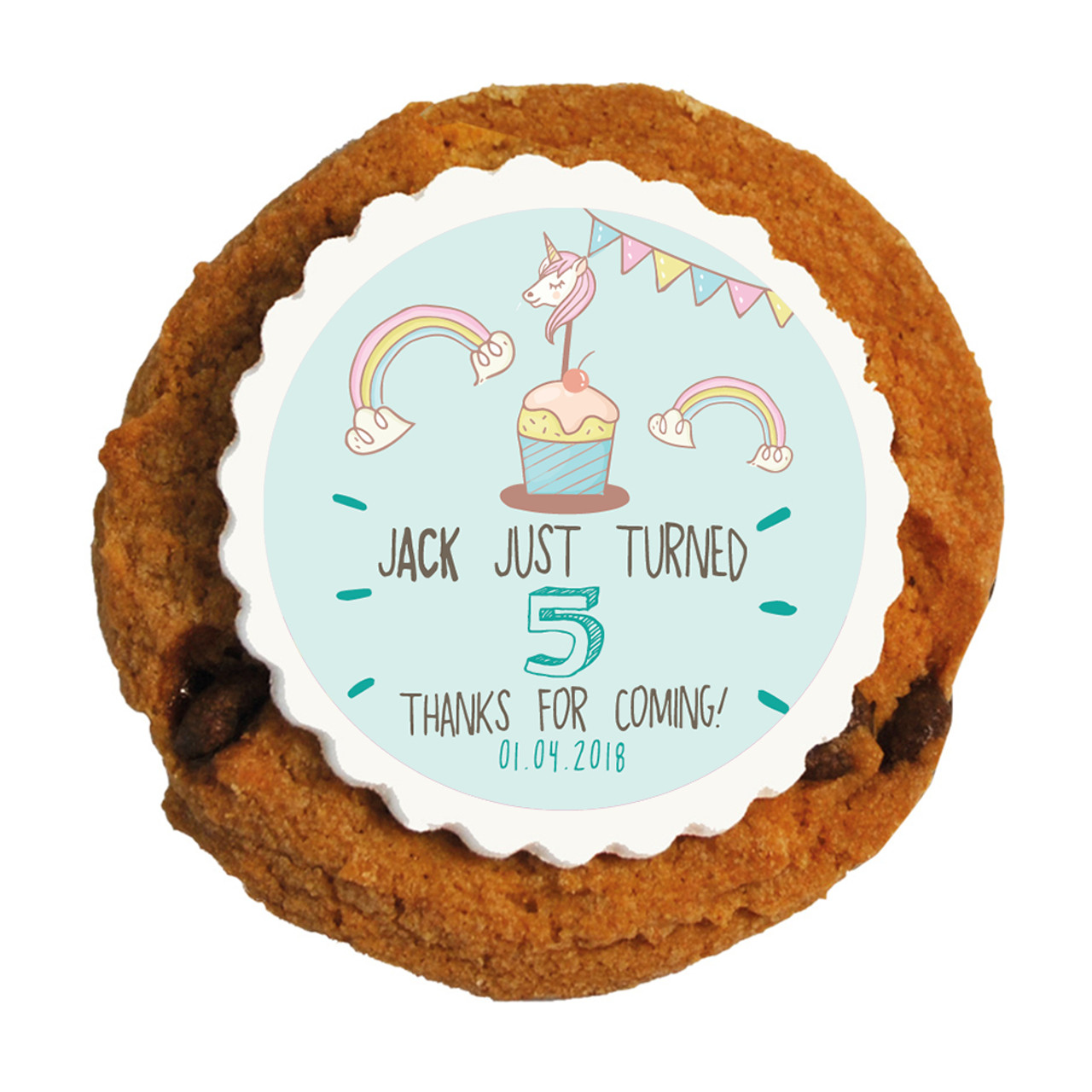 Unicorn Party Birthday Printed Cookies Amazeology Australia