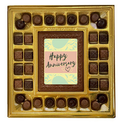 Green Happy Anniversary Deluxe Chocolate Box
