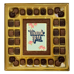 Thank You Flower Deluxe  Chocolate Box