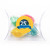 Yellow Text  Anniversary Pillow Box