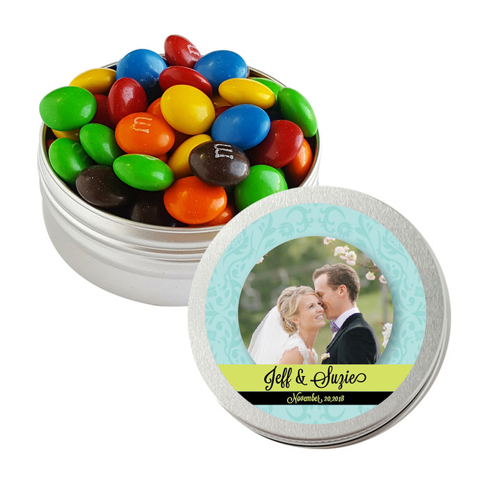 Blue and Green Custom Photo Twist Tins