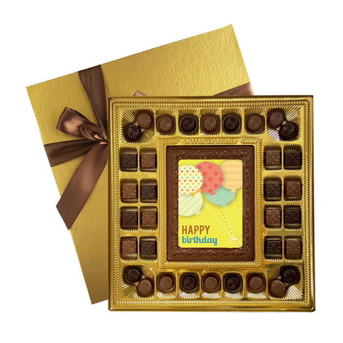 Happy Birthday Balloons Deluxe  Chocolate Box