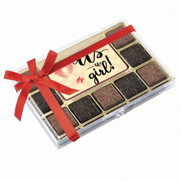 Foot Print It's a Girl Chocolate Indulgence Box 