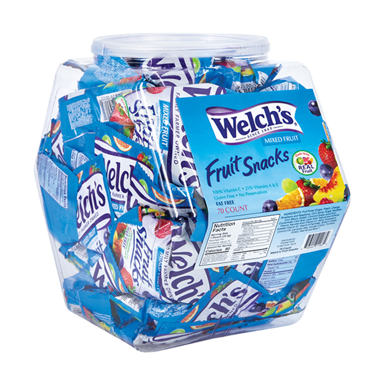 Welch's Snack Size Mixed Fruit Snacks - Bulk Display Tub Welch's Snack Size Mixed Fruit Snacks - Bulk Display Tub