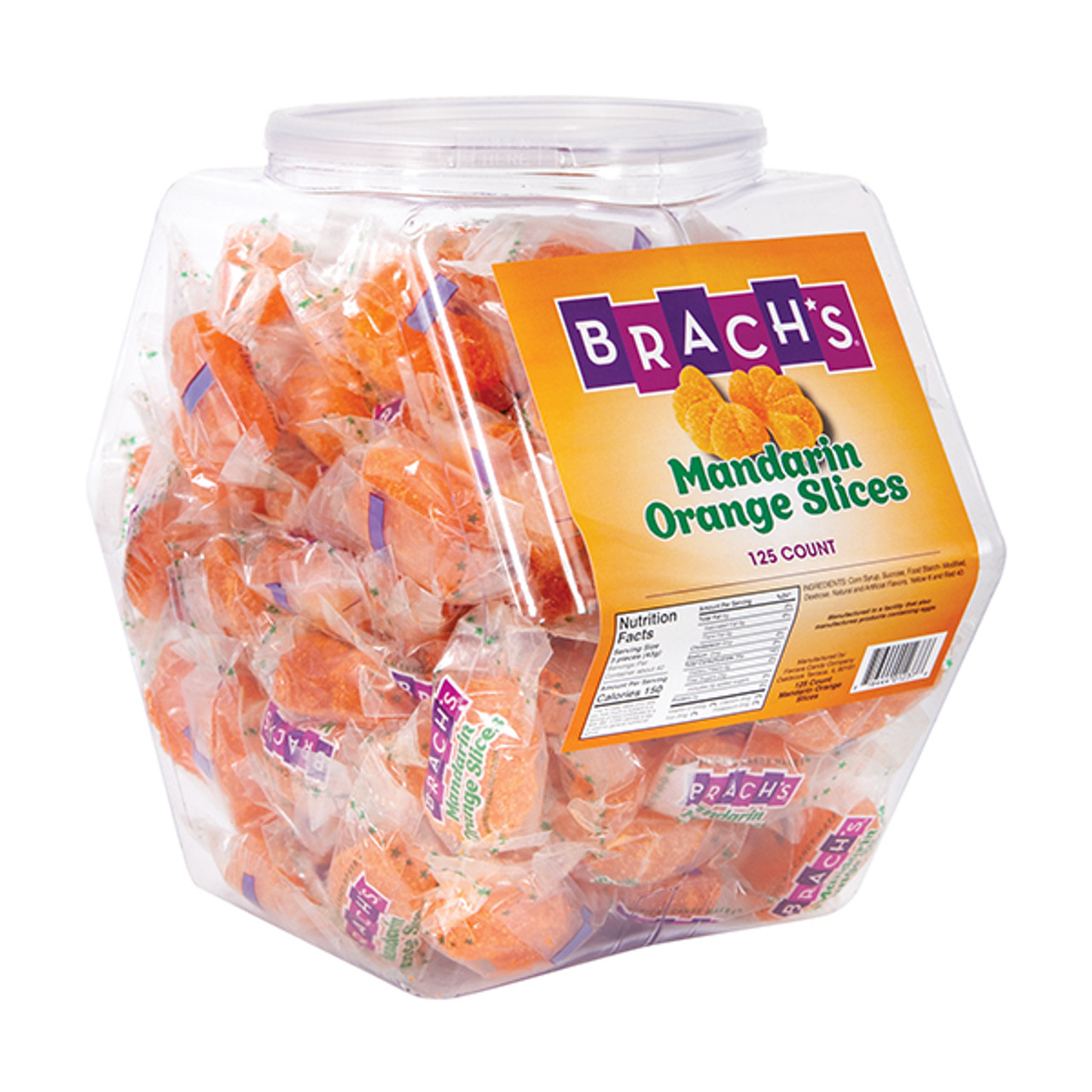 Brach's Mandarin Orange Slices - Bulk Display Tub - 125ct