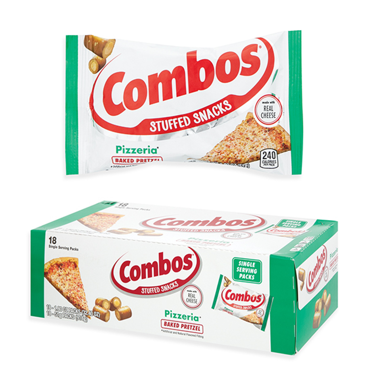 Combos Stuffed Snacks - Pizza Pretzel - 18ct Display Box