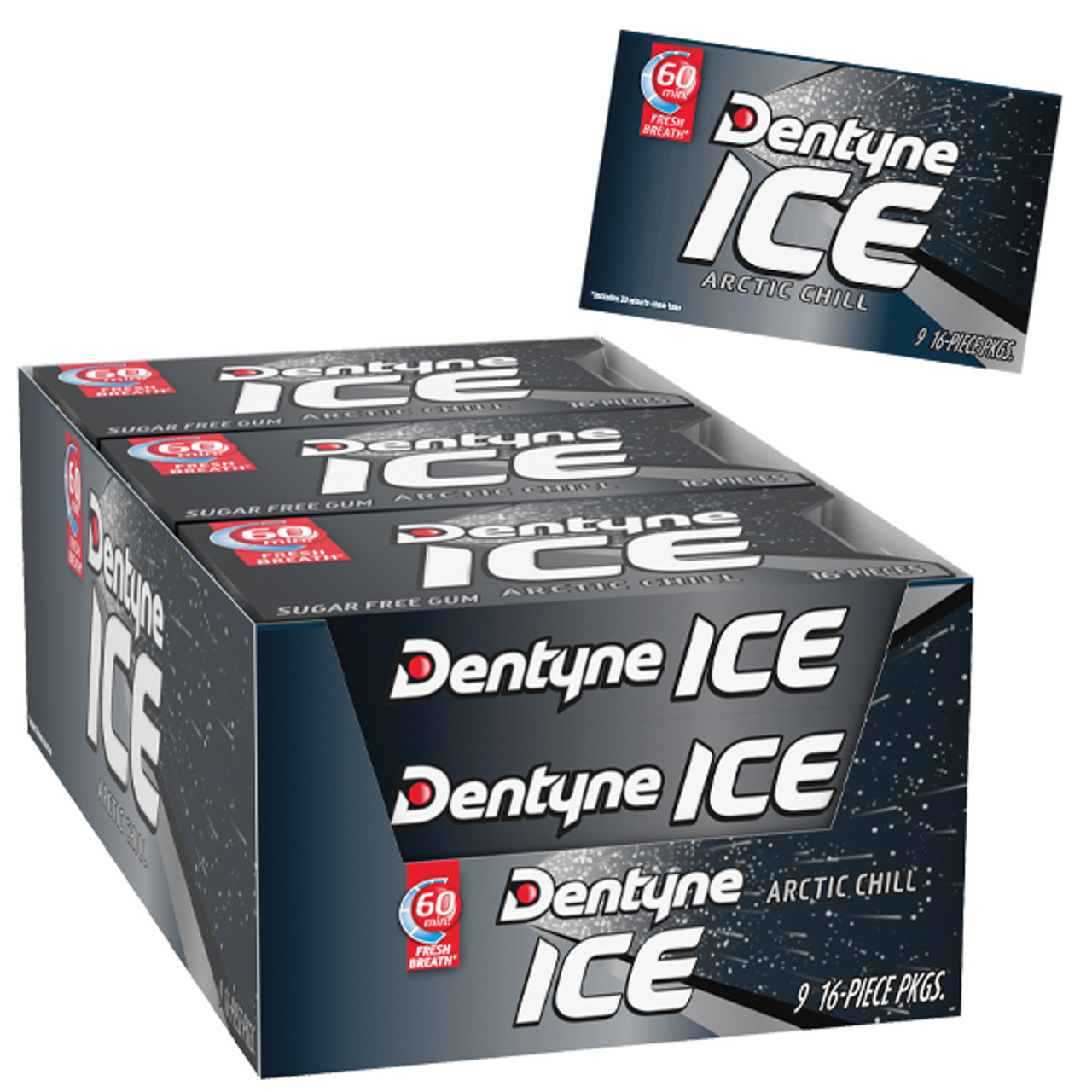 Dentyne Ice Gum - Arctic Chill - 9ct Display Box