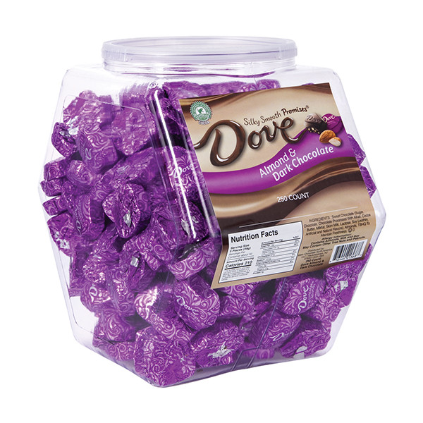 Dove Chocolate Promises Almond and Dark Chocolate Bulk Display Tub