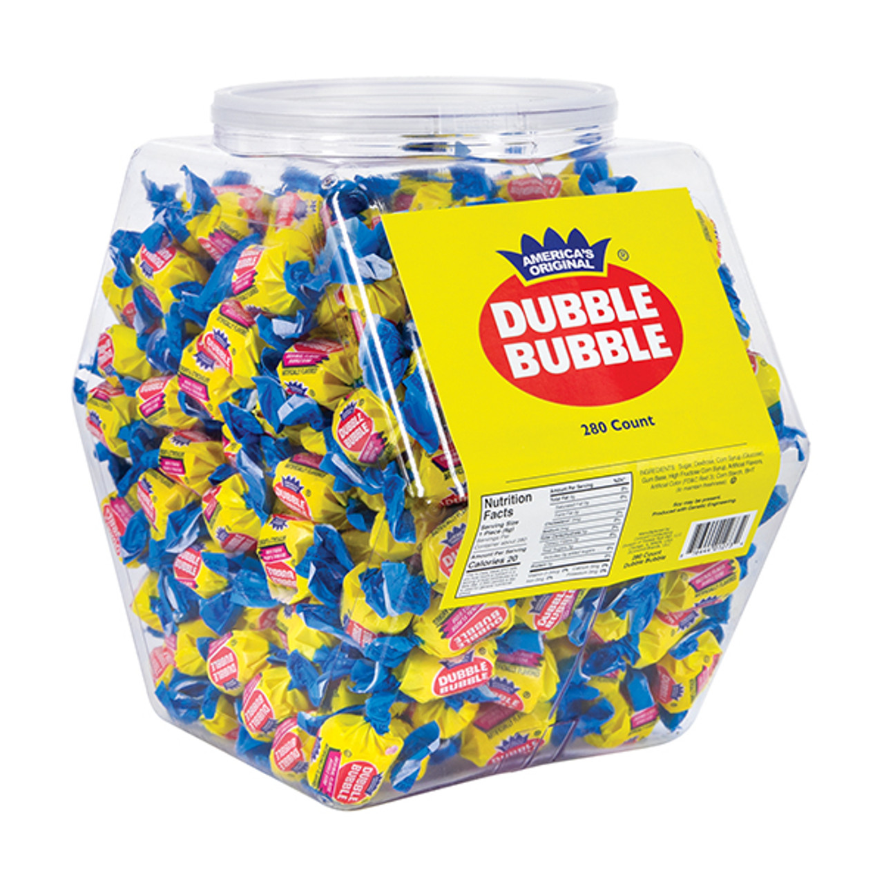 Dubble Bubble Bubble Gum - Bulk Display Tub - 280ct