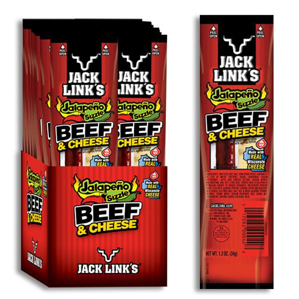 その他 BEEF Jack Link's Beef and Cheese Combo Packs - Jalapeno Sizzle - 16ct