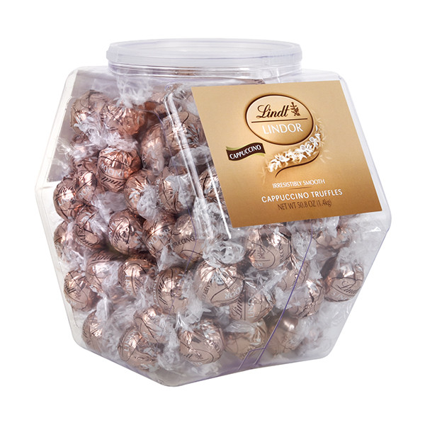 Lindt Lindor Truffles Cappuccino And White Chocolate Bulk Display Tub