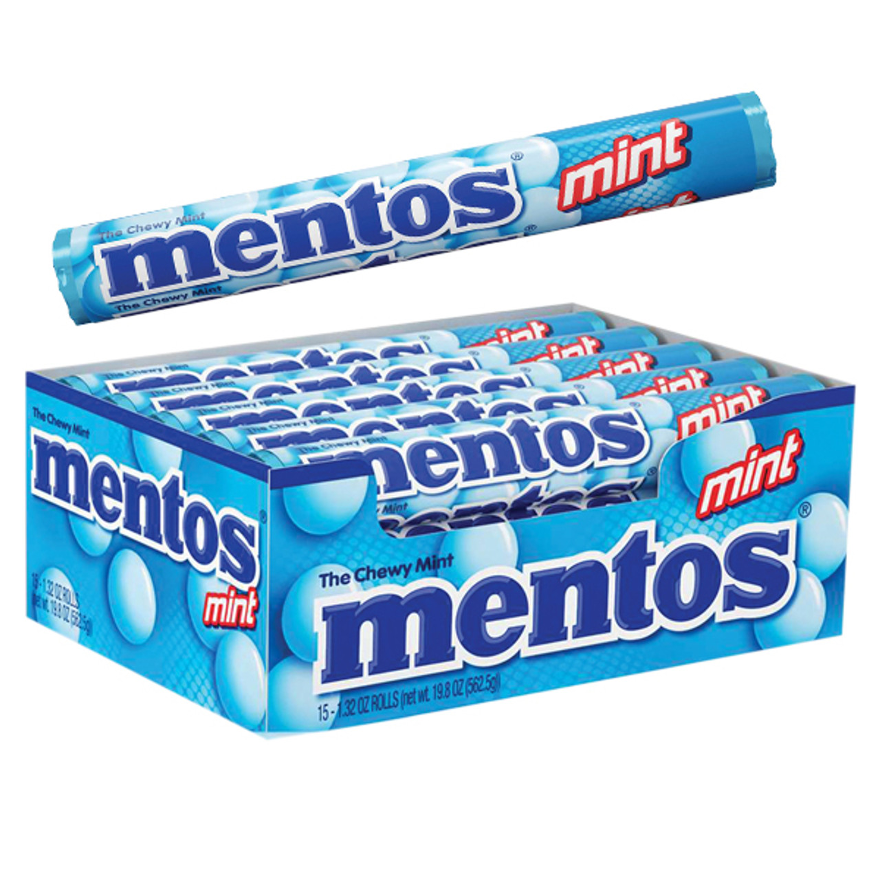 Mentos Chewy Mints - Mint - 15ct Display Box