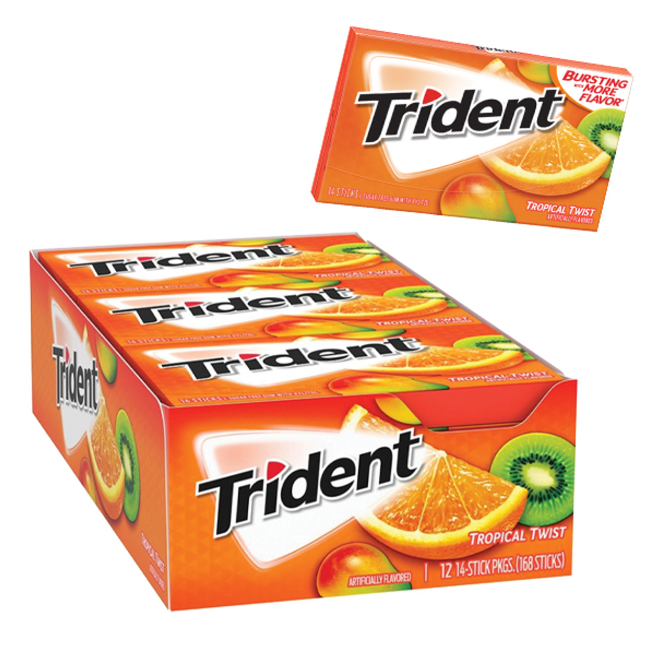 Trident Gum - Tropical Twist - 12ct Display Box