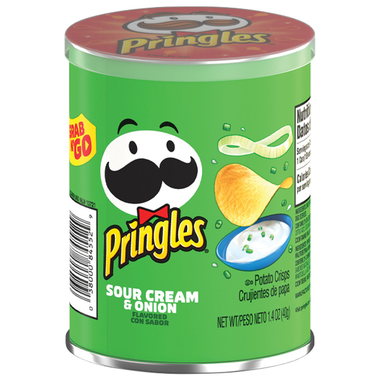 Pringles Grab and Go Cans - Sour Cream and Onion - 1.41 Ounce Cans ...