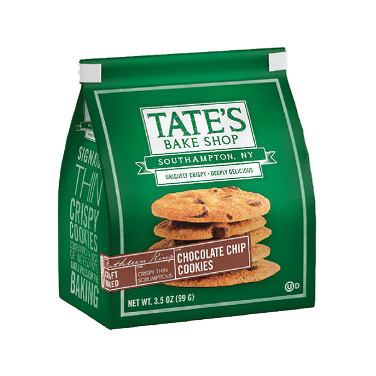 Tate's Bake Shop Crispy Chocolate Chip Cookies - 3.5 Ounce Bags - 12ct Box