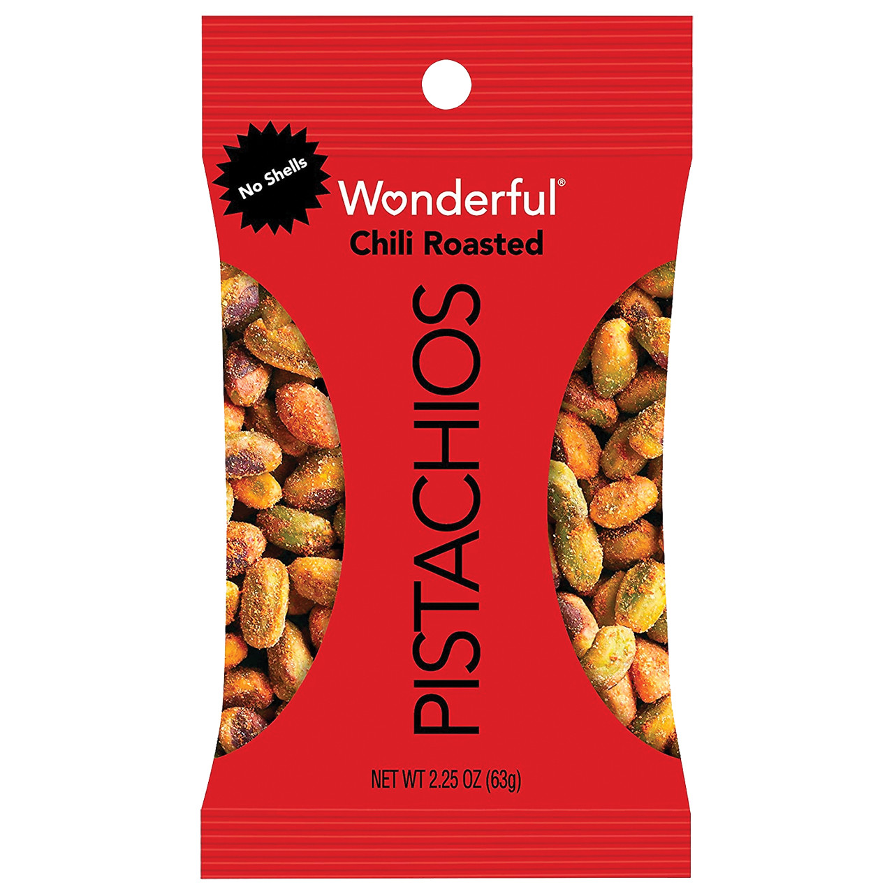 Wonderful No Shell Pistachios - Chili Roasted - 8ct Display