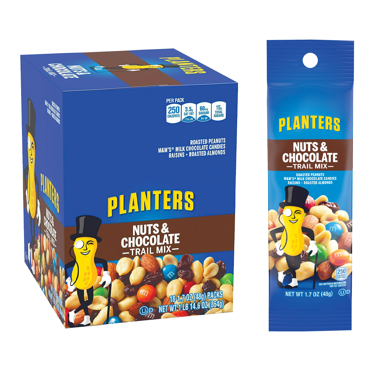 M&M's Peanut Chocolate Candies - Sharing Size - 24ct Display Box