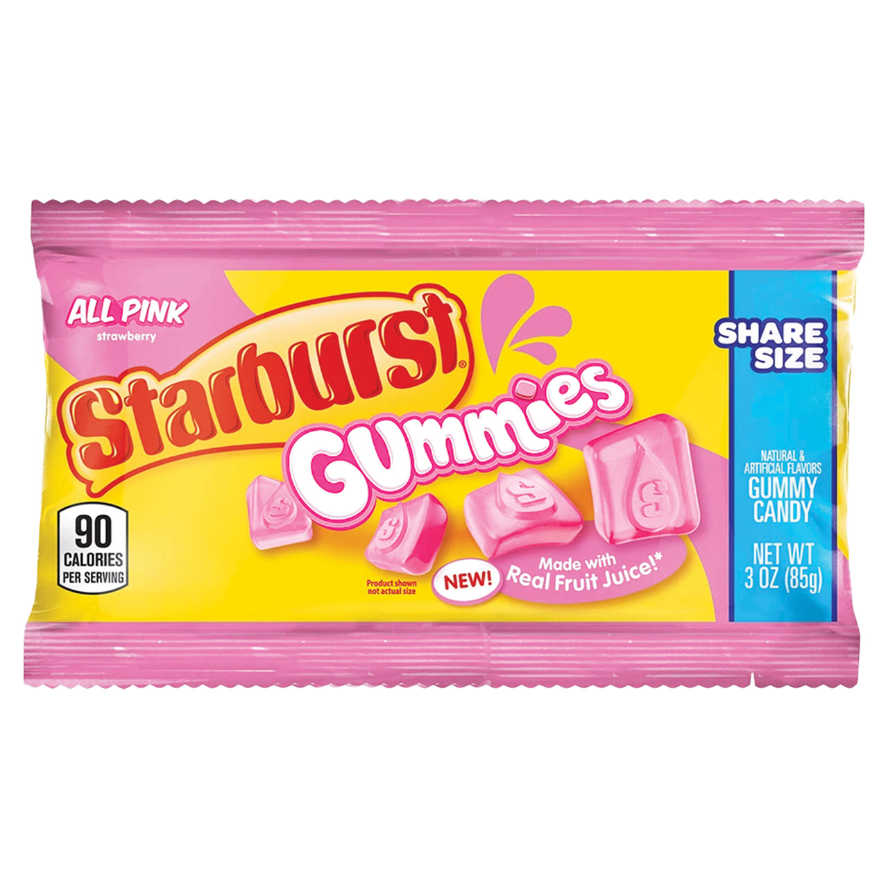 Starburst All Pink Gummies Candy 3oz 15ct Display Box