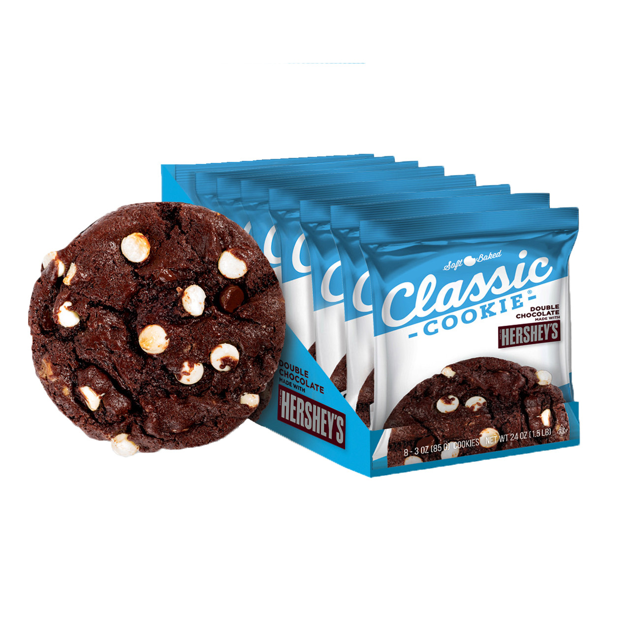 Classic Cookie - Double Chocolate Made With Hershey's - 8ct