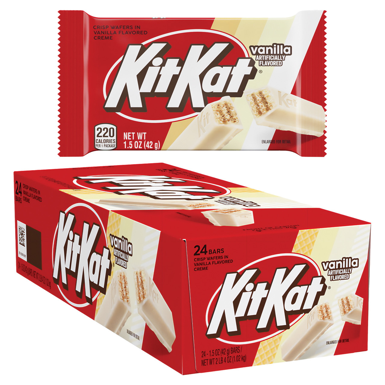 Kit Kat Vanilla Candy Bar - 24ct Display Box