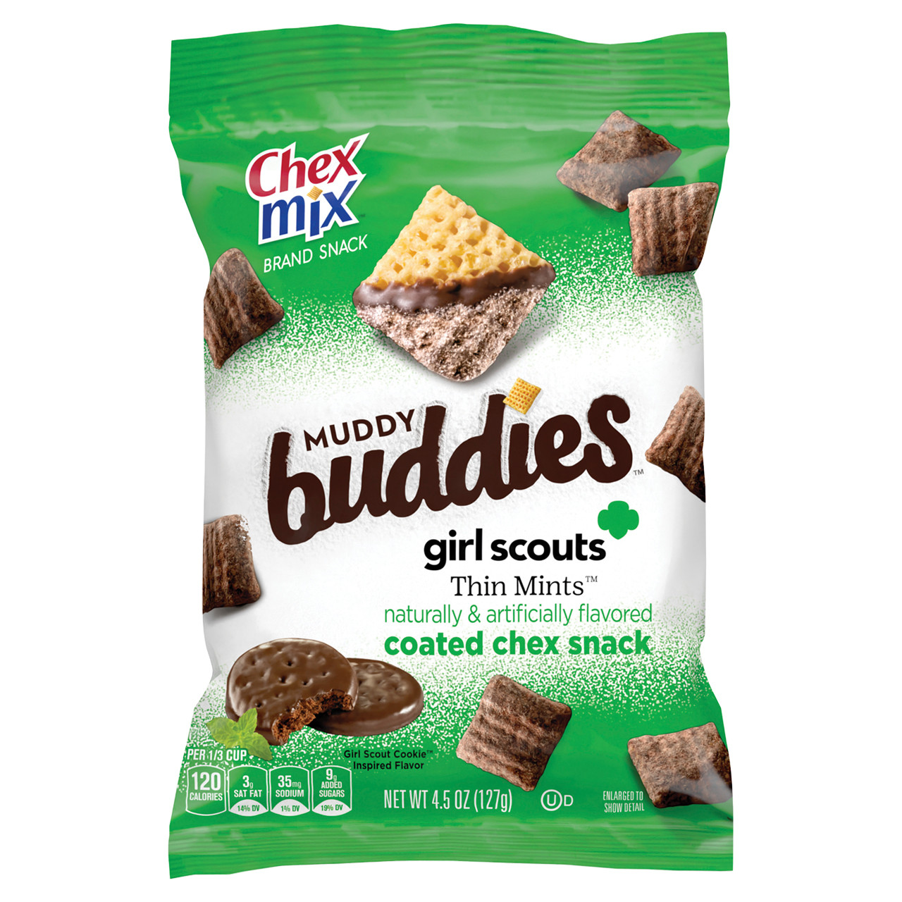 Chex Mix Muddy Buddies Snack Mix - Girl Scouts Thin Mints - 7ct Box